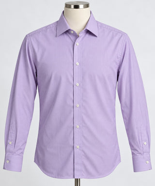Tom Baine Men's L Purple Slim Fit Stretch Dress Shirt 16