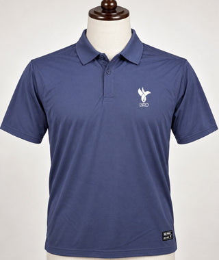 BRD Nation Men's Navy Blue Performance Polo Shirt Size L