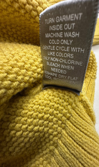 Marled Reunited Clothing Mustard Hooded Cardigan Sweater M