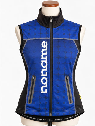 Noname Trail Softshell 3 Vest Blue Black Womens XXS NWT