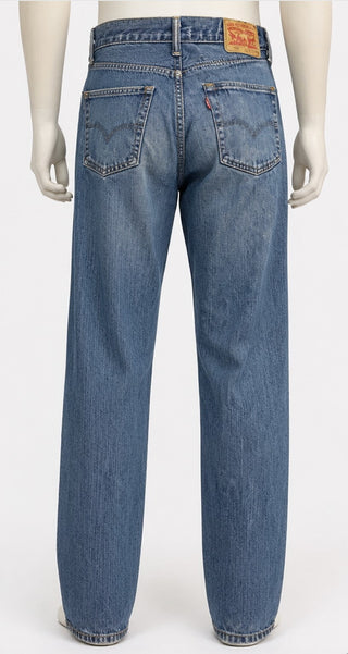 Levi's 505 Regular Fit Jeans Men's 33x32 Blue Distressed