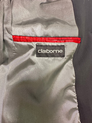 Claiborne Men's Black 100% Wool Blazer Sport Coat 42R