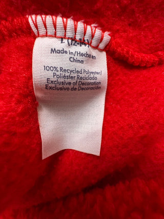 No Boundaries Women's Red Sherpa Fleece Pullover Large 12-14