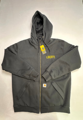Carhartt Rain Defender L Black Loose Thermal-Lined Zip NWT