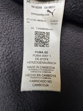 PUMA Women's Black Oversized Crewneck Sweatshirt Size S