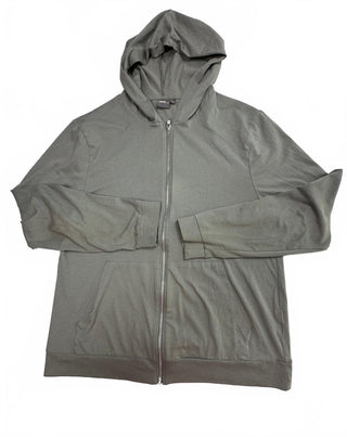 ASOS Men's XXL Olive Green Full Zip Hoodie Lightweight