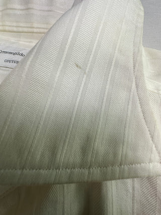 Ermenegildo Zegna Couture Men's 43/17 Ivory Dress Shirt