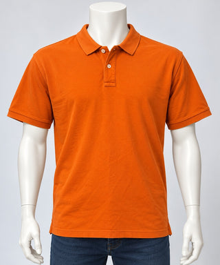 Old Navy Classic Orange Cotton Polo Shirt Size L