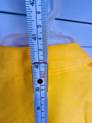 COCO BIANCO Vintage Yellow Rayon Acetate Button Front Dress,