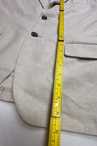 Old Navy Men's Linen Blend Blazer Large Tall Beige