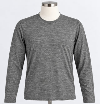 Hill City Men's L Gray Long Sleeve Performance Shirt