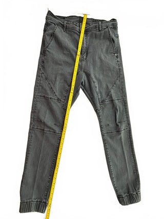 Cotton On Men's Slim Denim Jogger Jeans Washed Charcoal Gray