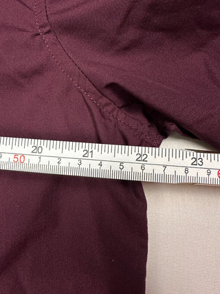 H&M Men’s XL Slim Fit Burgundy Long Sleeve Button-Up Shirt