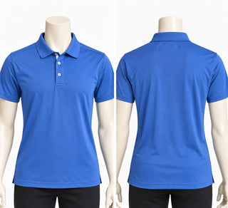 Donald Ross Men's Medium Blue Polo Shirt Classic Casual Golf