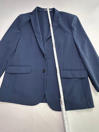 &Collar Athletic Men's Navy Blue Blazer Size 46 XXL Two-Btn
