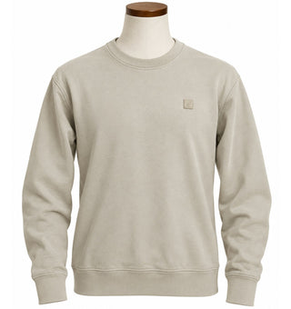 H&M Relaxed Fit Cream Crew Neck Sweatshirt Size Small