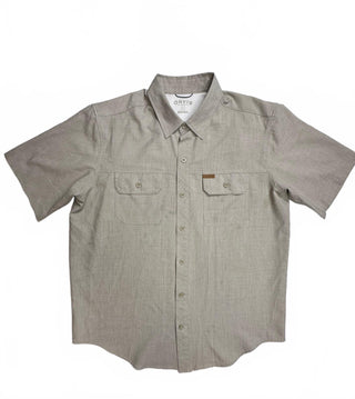 Orvis Classic Fit Short Sleeve Button-Up Shirt Size Large