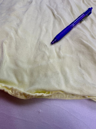Cotton On Garments Yellow Short Sleeve Button-Up Shirt L