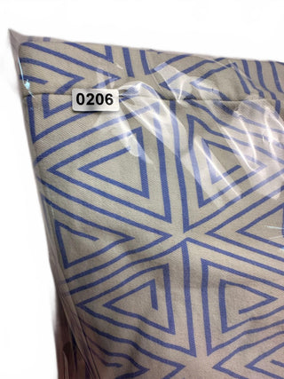 Mikarose Blue White Geometric Pencil Skirt Women’s M