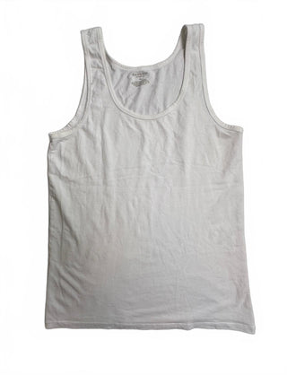 Danskin Intimates Womens XL White Scoop Neck Tank Top