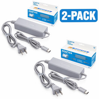 2-Pack Wii U GamePad Charger AC Adapter Power Cord Cable 4.75V 1.6A 7FT
