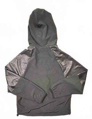 Beach Riot Black Snake Print Hooded Zip Jacket Women's M