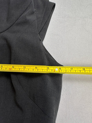 Tahari Arthur S Levine Gray Cowl Neck Sheath Dress 4