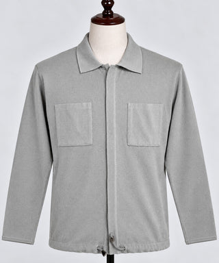 Creme De Silk Light Gray Long Sleeve Knit Sweater Size Large