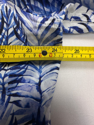 Robert Graham Classic Fit Men's L Blue Leaf Print Shirt