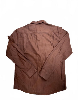 American Apparel Men's L Chocolate Brown Button Up Shirt