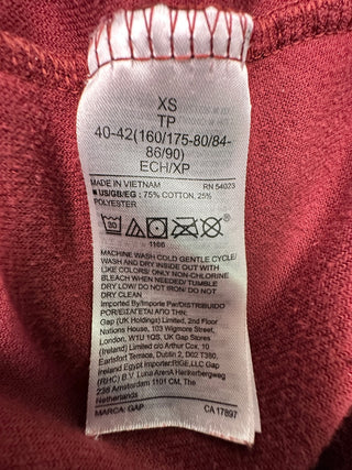 GAP Burgundy Velour 2 Piece Lounge Set Sweatshirt Joggers XS