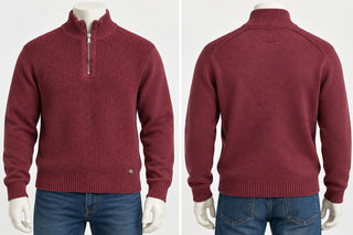 Weatherproof Vintage Men's Holiday Sweater 1/4 Zip Cotton M