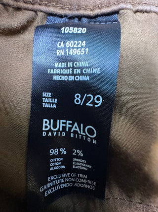 Buffalo David Bitton Brown Stretch Pants Women 8/29