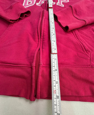 GAP Lipstick Red Full Zip Hoodie Sweatshirt Large