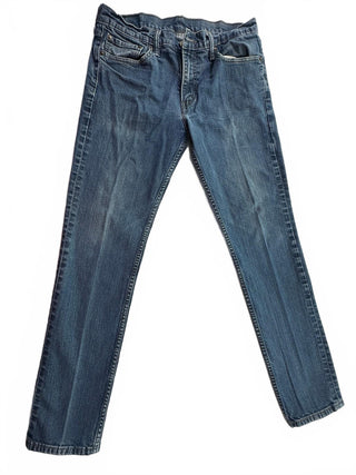 Levi's Men's Blue Denim Straight Fit Jeans, Medium Wash, 31