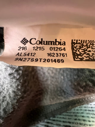 Columbia Green Heather Full Zip Hooded Fleece Jacket XL