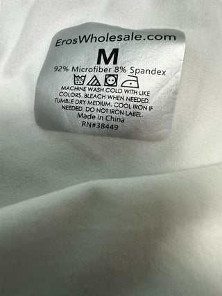 ErosWholesale Men's White Microfiber and Spandex Leggings