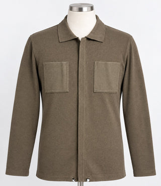 Vintage Brown Silk Rayon Blend Long Sleeve Cardigan Sweater