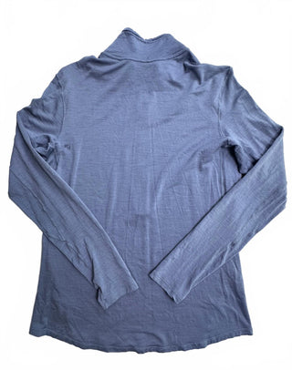 REI Co-op Blue 100% Merino Wool Quarter Zip Base Layer