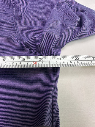 Lands' End XL Purple Quarter Zip Polo Shirt