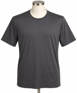 Black Short Sleeve Crew Neck T-Shirt - Lightweight and Basic