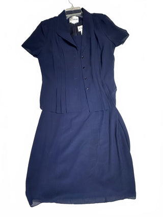 J. Taylor Women's Navy Blue 2-Piece Dress Set Size 12