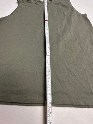 Lands' End Men's M Olive Green Cotton Sleeveless Tank