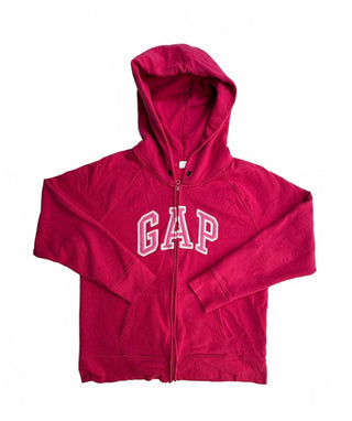 GAP Lipstick Red Full Zip Hoodie Sweatshirt Large