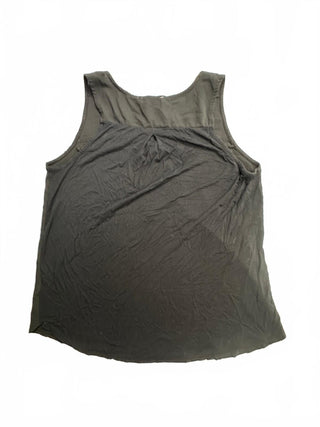 Tempted Los Angeles Women's Black Sleeveless Top Front Zip M