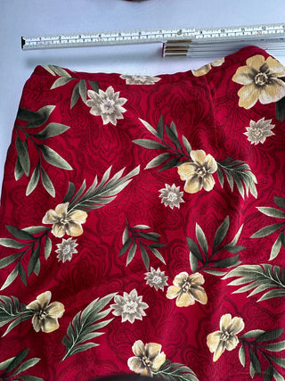 Laura Scott Women's Red Floral Two-Piece Set - Short Sleeve