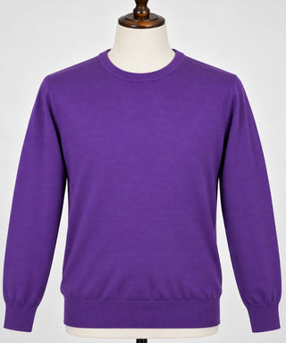 Roper&Sport Men’s Large Purple Cotton Silk Crewneck Sweater
