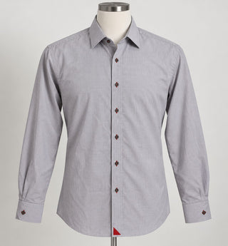 UNTUCKit Men's Large Wrinkle Free 100% Cotton Button-Up Long