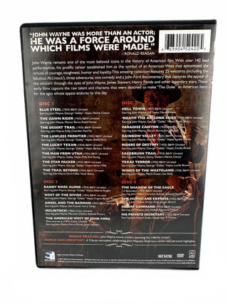 John Wayne Tribute Collection 25 Classic Western Films DVD Set with Exclusive 25