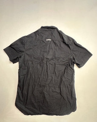 Stitches & Rivets Men's Black Short Sleeve Button-Up Shirt M